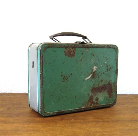 vintage green lunchbox for sale 